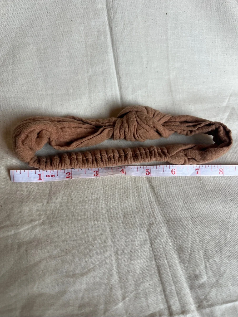 Rylee + Cru Knotted Fabric Headband in Brown - Girls Hair Accessory